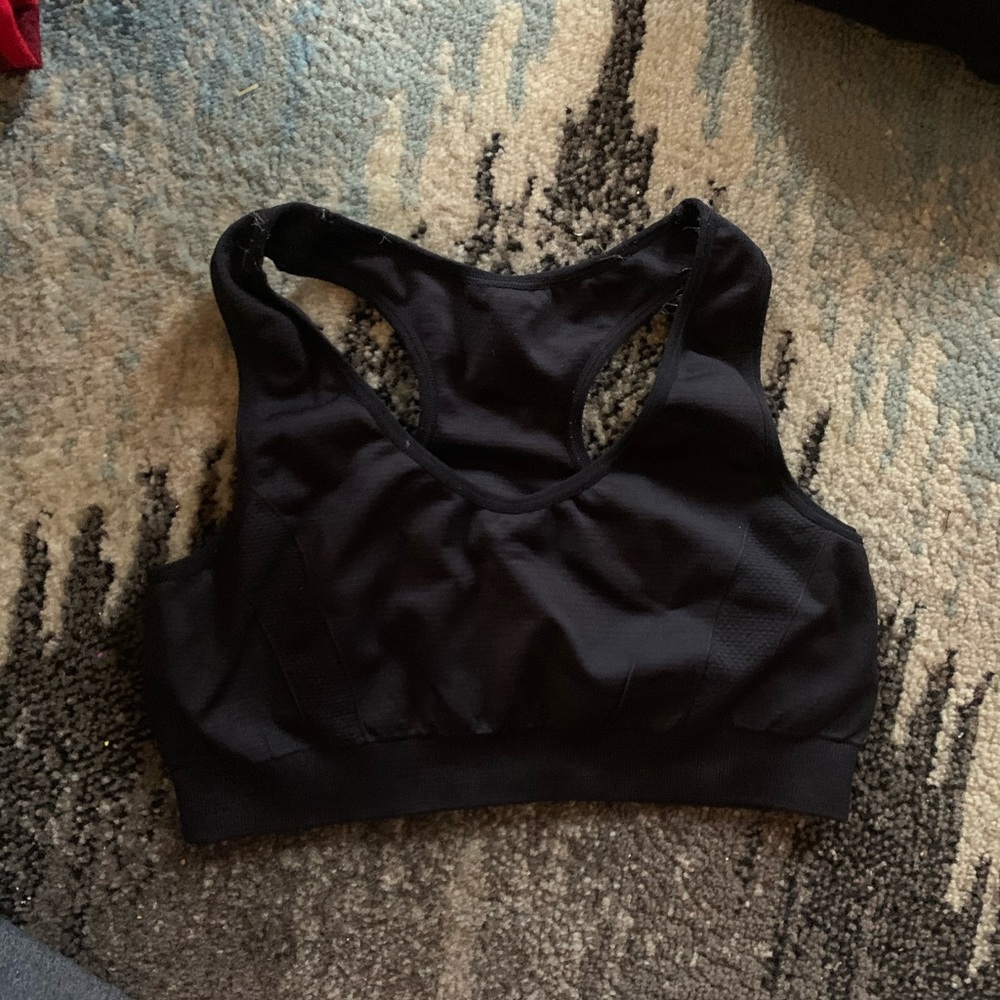 Black Racerback Sports Bra